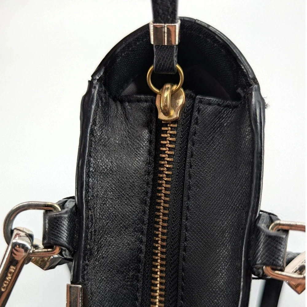 Coach Madison Saffiano Leather Mini North/South Tote Bag Black 1329-29001